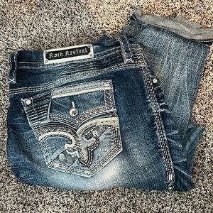 Rock Revival Straight Jeans size 34